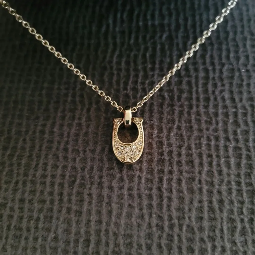 Coach Gold💛 Signature🖋 C Pendant Necklace - NIB